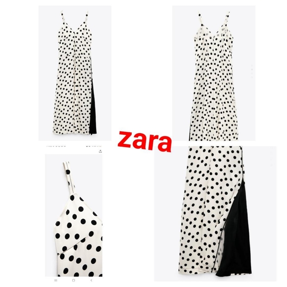 Black And White Polka Dot Dress Zara Zara Polka Dot Midi Dress Black With White Dots Black And White Polka Dot Dress Zara Zara Polka Dot Midi Dress Black With White Dots